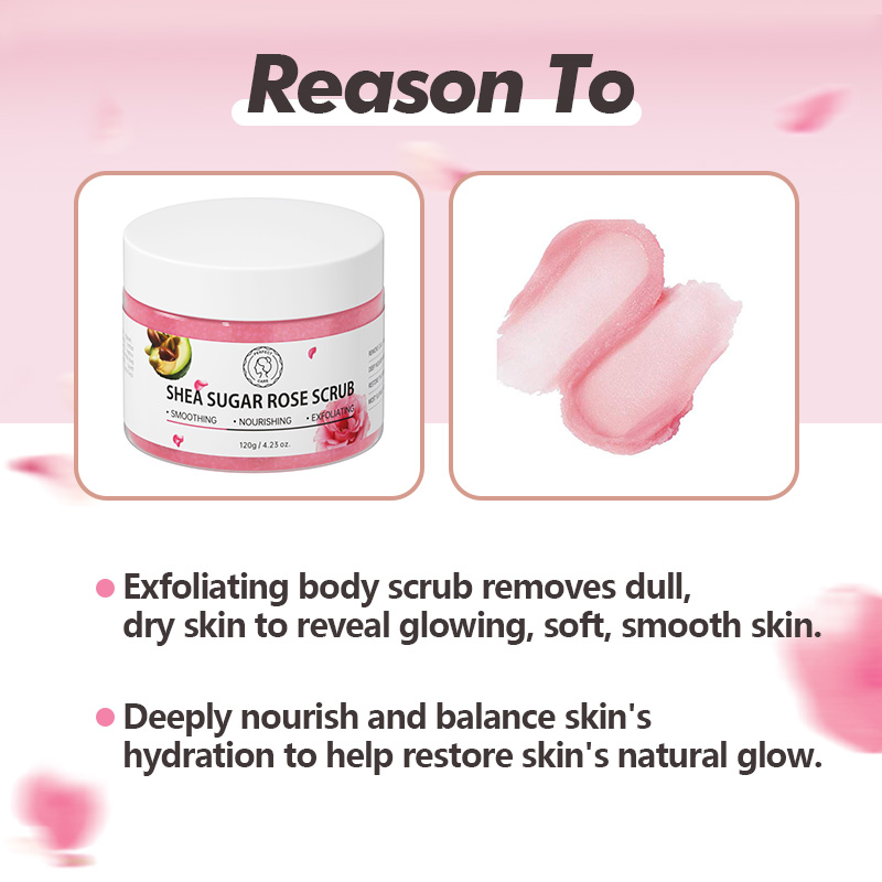 PERFECT CARE Rose Shea Sugar Scrub PERFECT CARE Rose Shea Sugar Scrub