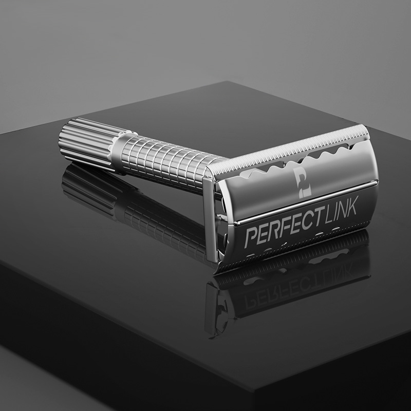 PERFECTLINK Men’s Shaving Razor with Double Edge Razor Blades PERFECTLINK Men’s Shaving Razor with Double Edge Razor Blades