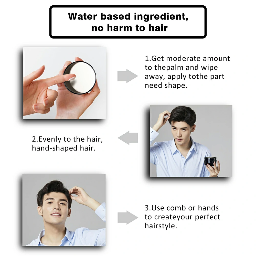 Hair Clay Best Hair Styling Clay For Men Private Label Matte Hair Pomade Clay