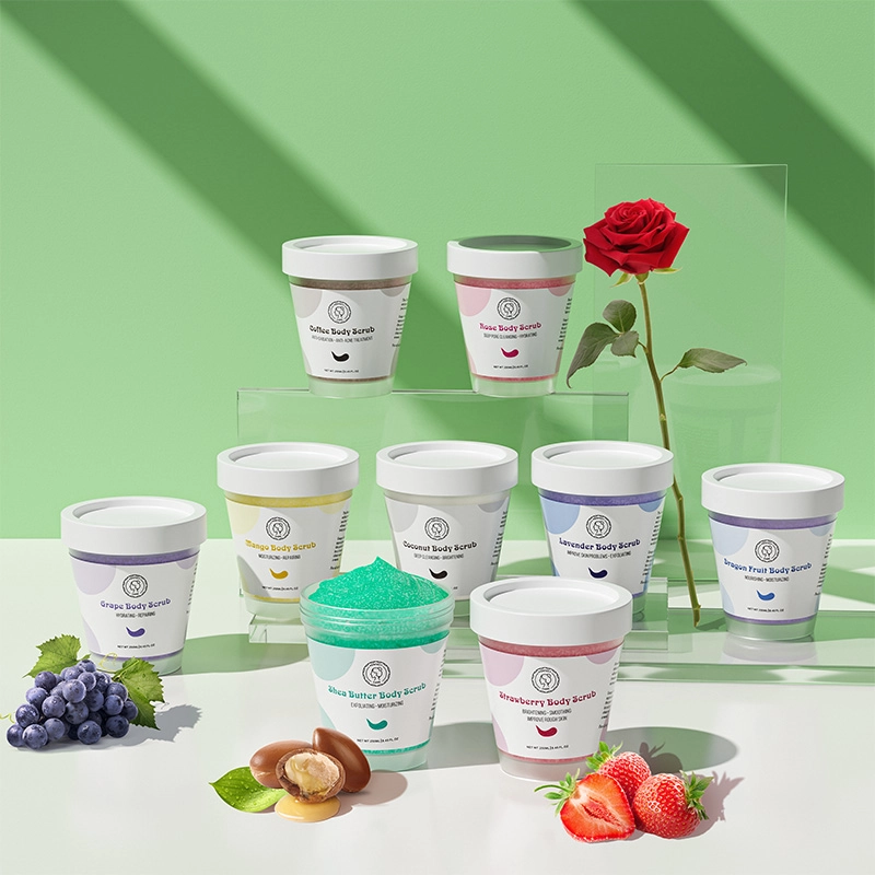 Body Scrub Wholesale with Natural Organic Fruit Exfoliating Moisturizing