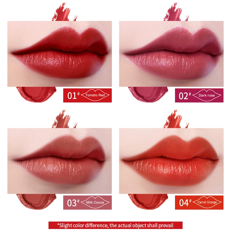 THANKS TO Flawless Matte Air Lip Gloss-Long-lasting Velvet Finish with four colors
