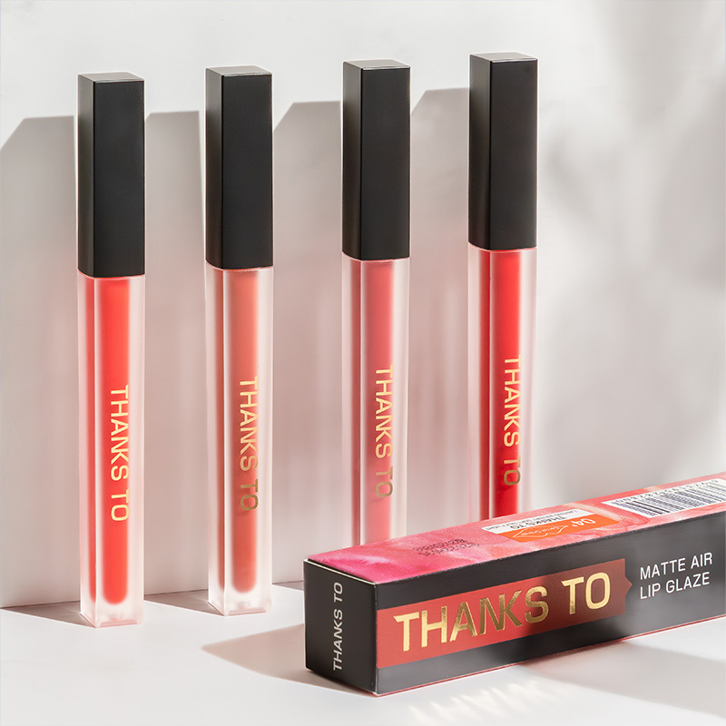 THANKS TO Flawless Matte Air Lip Gloss-Long-lasting Velvet Finish with Four Colors| Private label customization THANKS TO Flawless Matte Air Lip Gloss-Long-lasting Velvet Finish with Four Colors| Private label customization