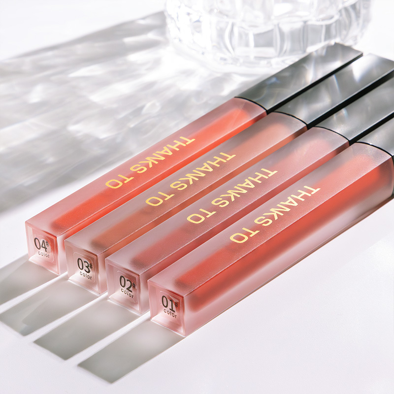 THANKS TO Flawless Matte Air Lip Gloss-Long-lasting Velvet Finish with Four Colors| Private label customization THANKS TO Flawless Matte Air Lip Gloss-Long-lasting Velvet Finish with Four Colors| Private label customization