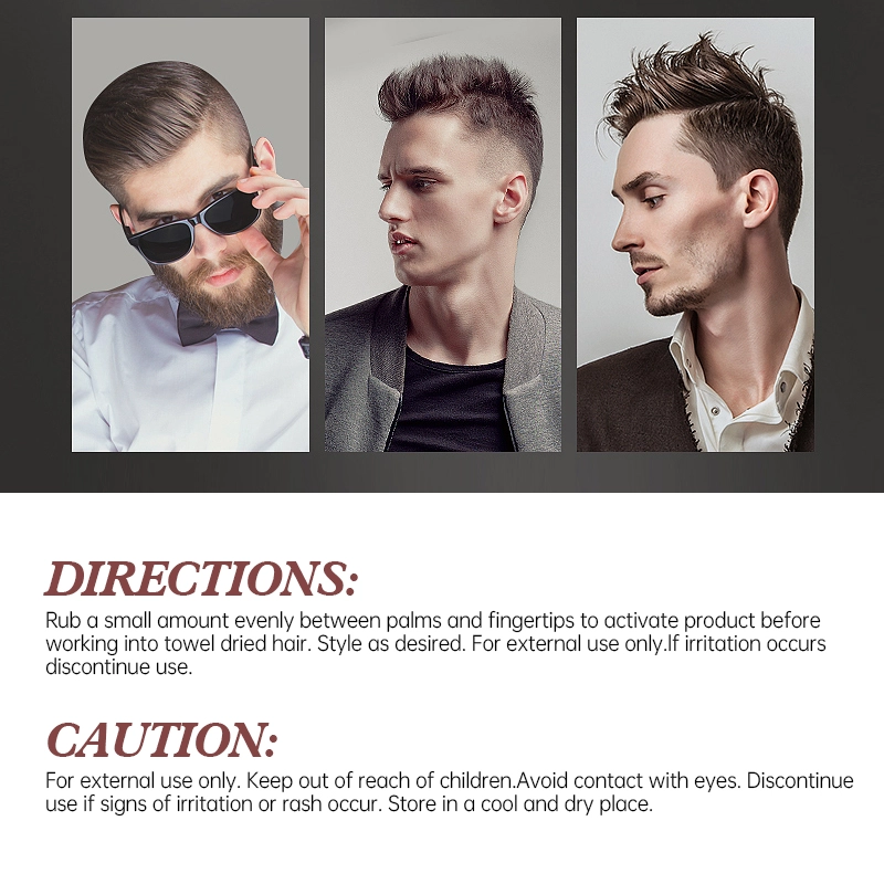 Perfectlink Wholesale Men's Hair Styling Wax, Strong Hold, Medium Shine.