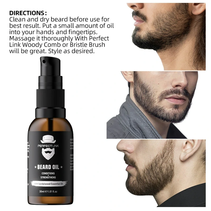 Perfectlink Beard Oil with Sandalwood Essential Oil Wholesale & Private Labeling