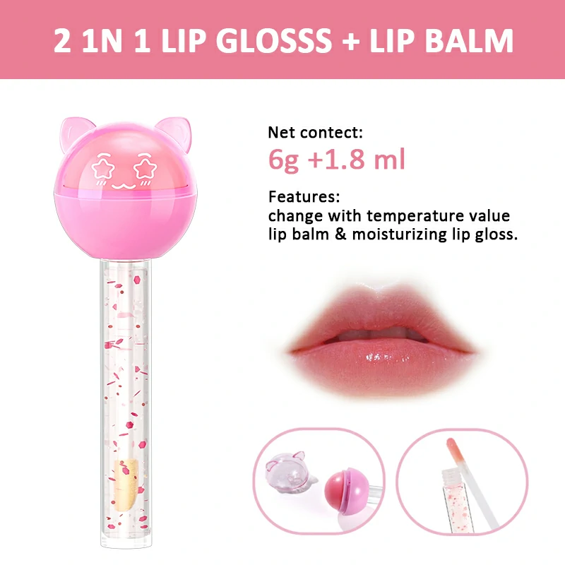 Lip Gloss Manufacturer | 2-in-1 Lip Gloss + Lip Balm Set Wholesale Lip Gloss Manufacturer | 2-in-1 Lip Gloss + Lip Balm Set Wholesale
