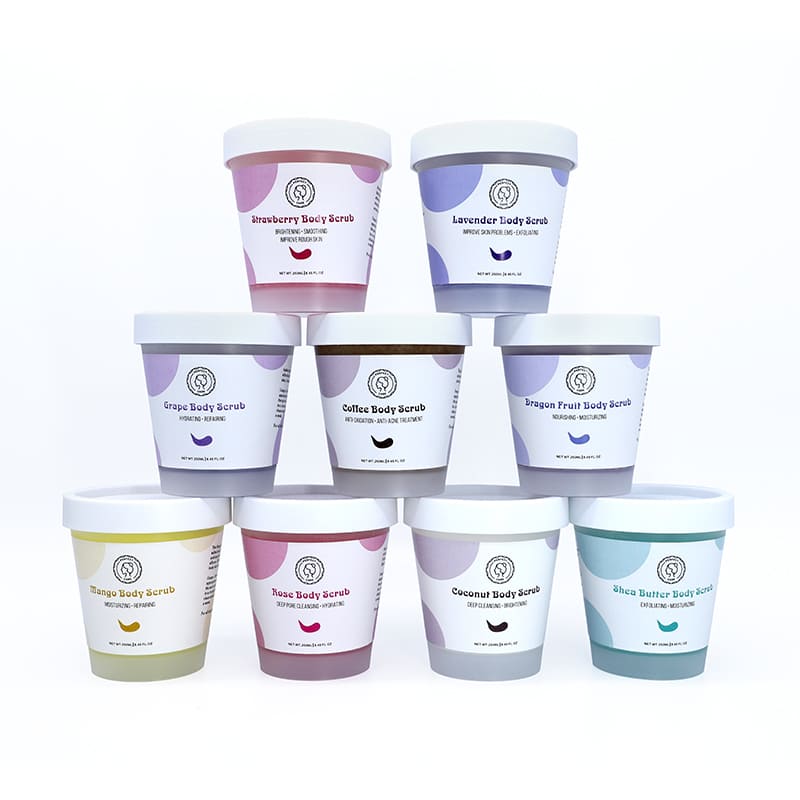 Exfoliating Scrub Body Wash Wholesale with Natural Organic Fruits