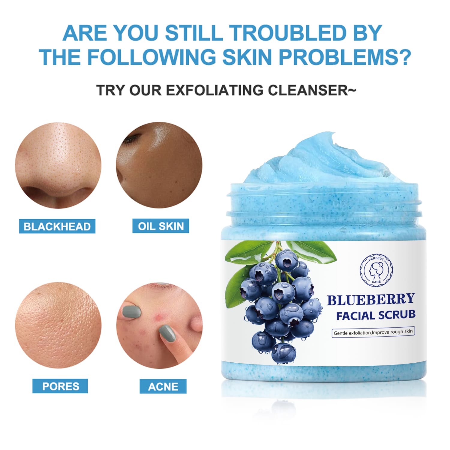Blueberry Facial Scrub Natural and Organic-Gzperfectlink Blueberry Facial Scrub Natural and Organic-Gzperfectlink