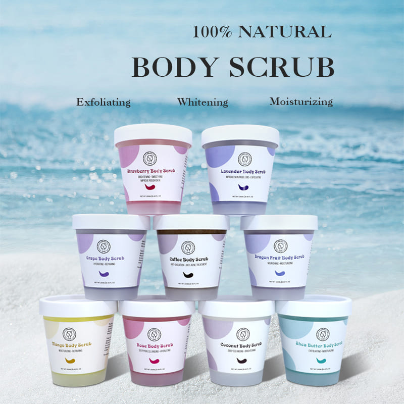 Exfoliating Scrub Body Wash Wholesale with Natural Organic Fruits