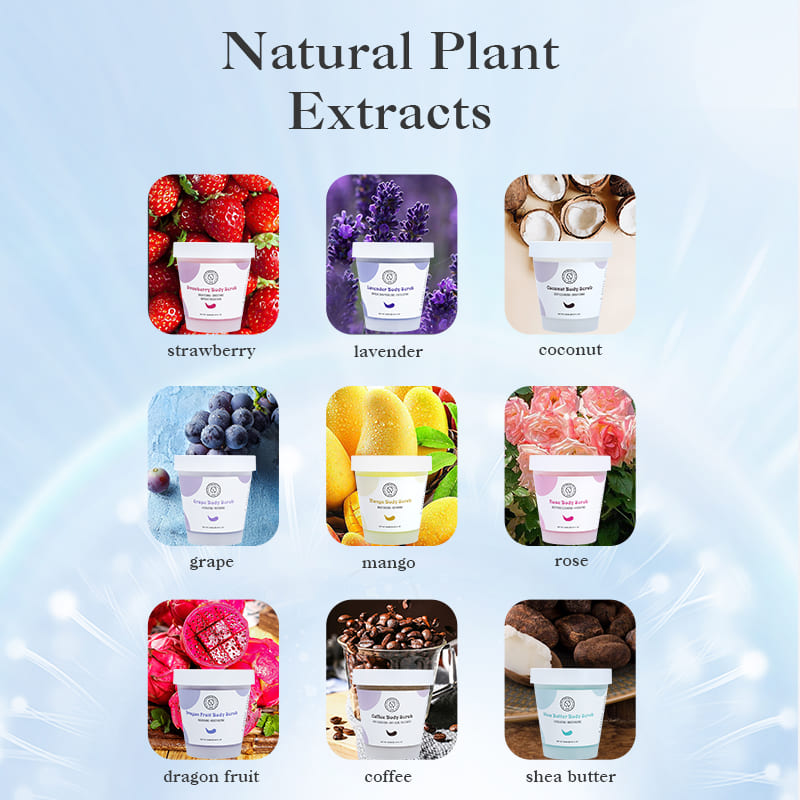 Exfoliating Scrub Body Wash Wholesale with Natural Organic Fruits Exfoliating Scrub Body Wash Wholesale with Natural Organic Fruits