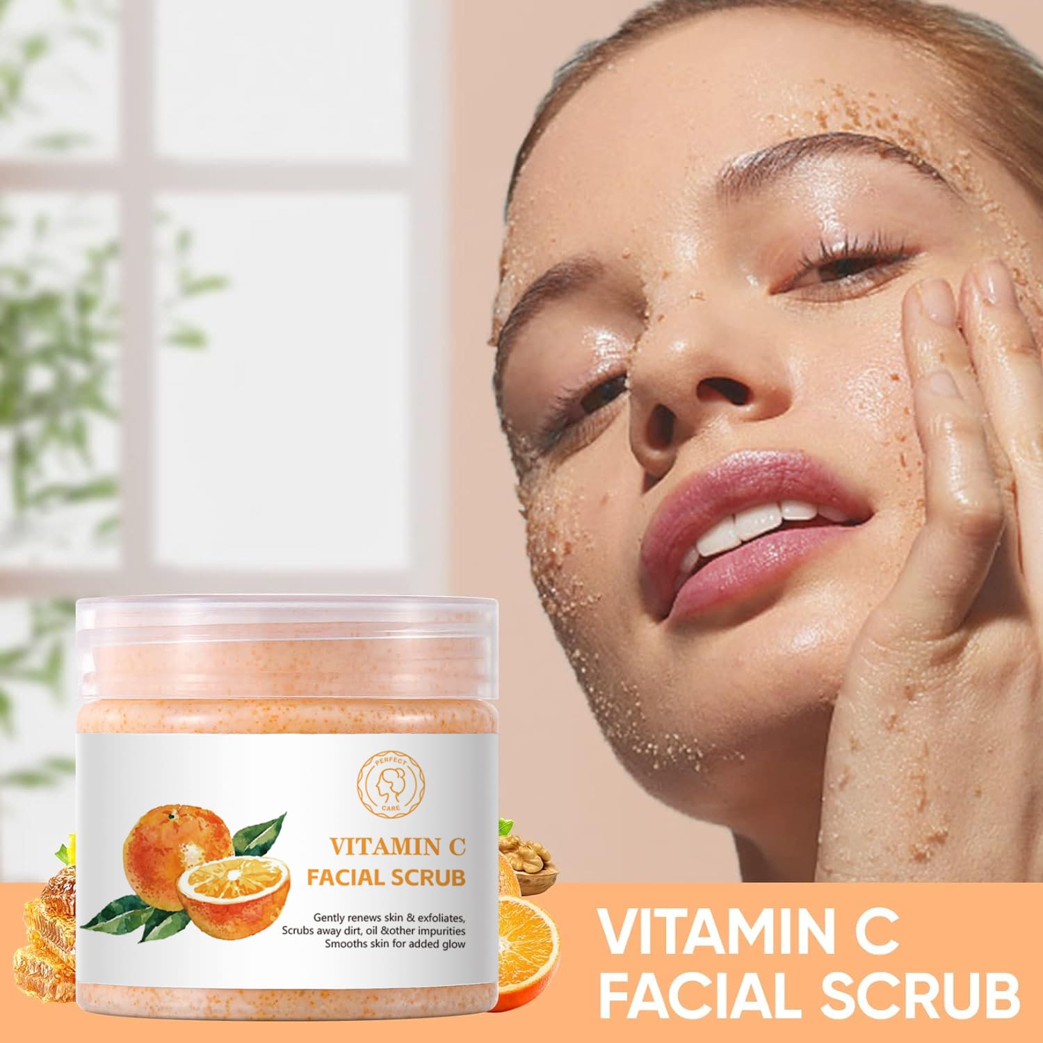 Facial Scrub With Vitamin C- Wholesale & Private Labeling Facial Scrub With Vitamin C- Wholesale & Private Labeling