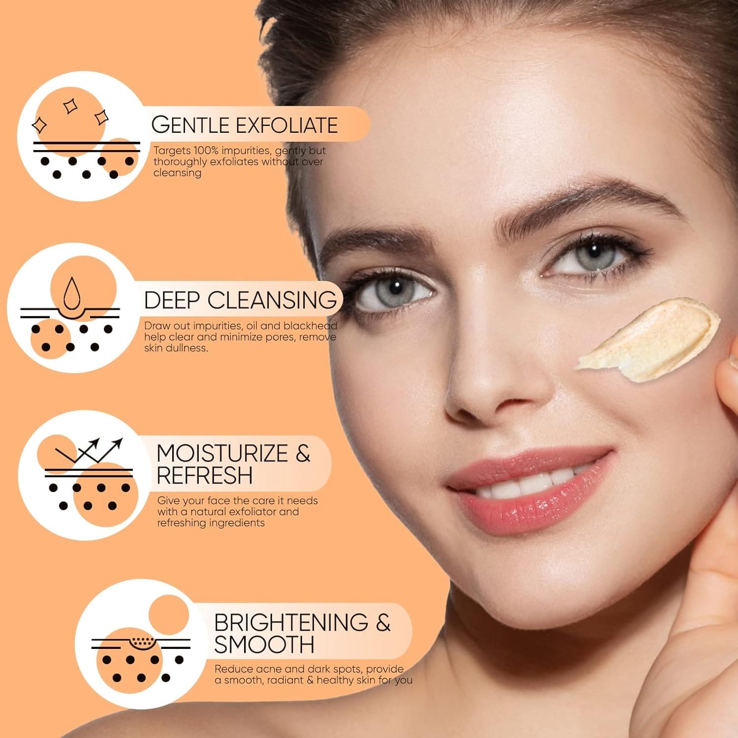 Facial Scrub With Vitamin C- Wholesale & Private Labeling Facial Scrub With Vitamin C- Wholesale & Private Labeling