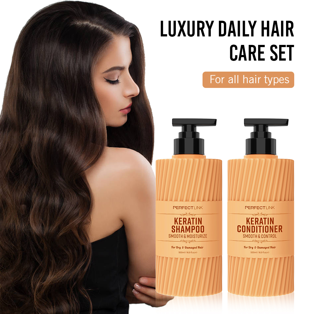 Keratin Shampoo and Conditioner for Damaged Hair-Perfectlink