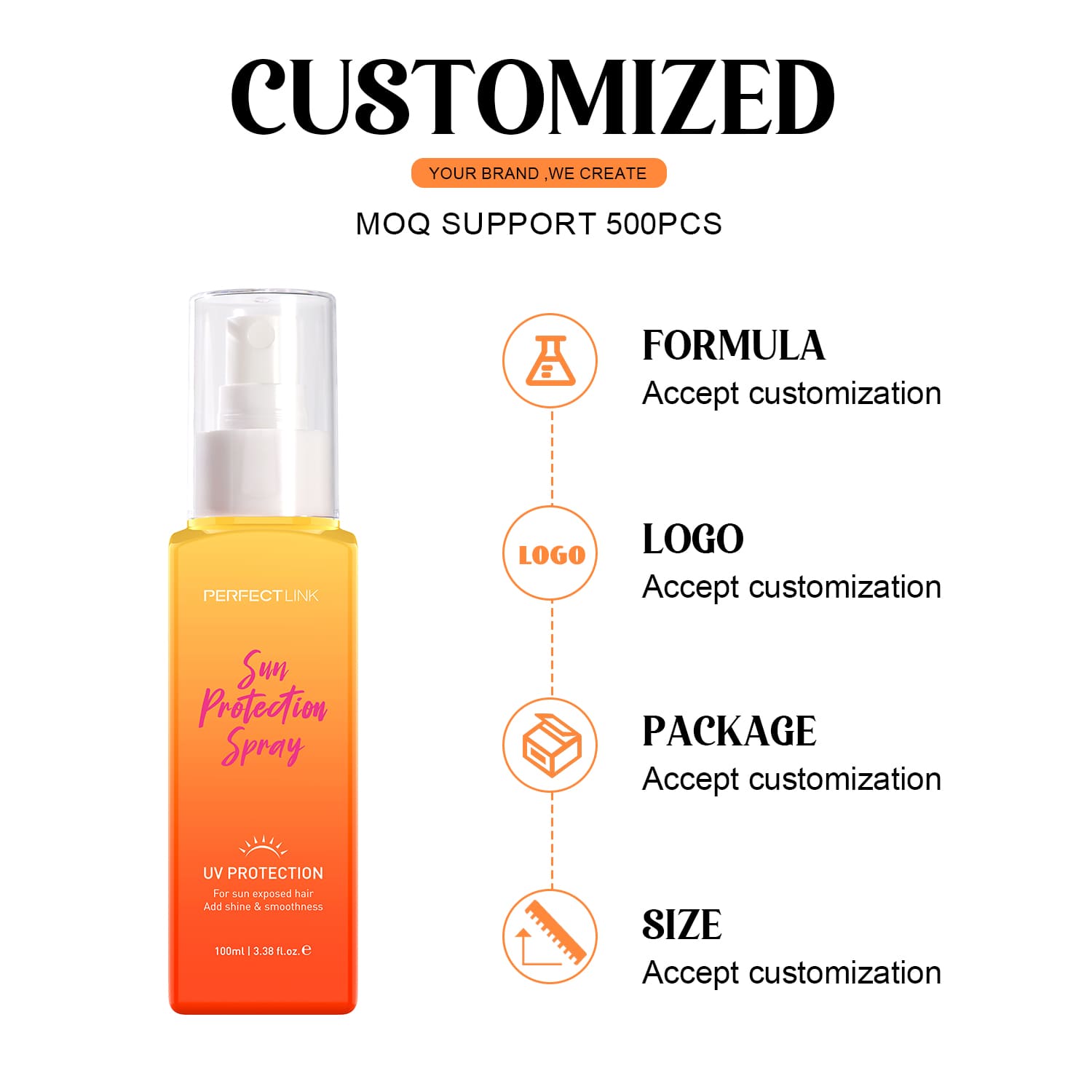 Hair Spray Sun Protection -Private Label and Wholesale-Perfectlink Hair Spray Sun Protection -Private Label and Wholesale-Perfectlink