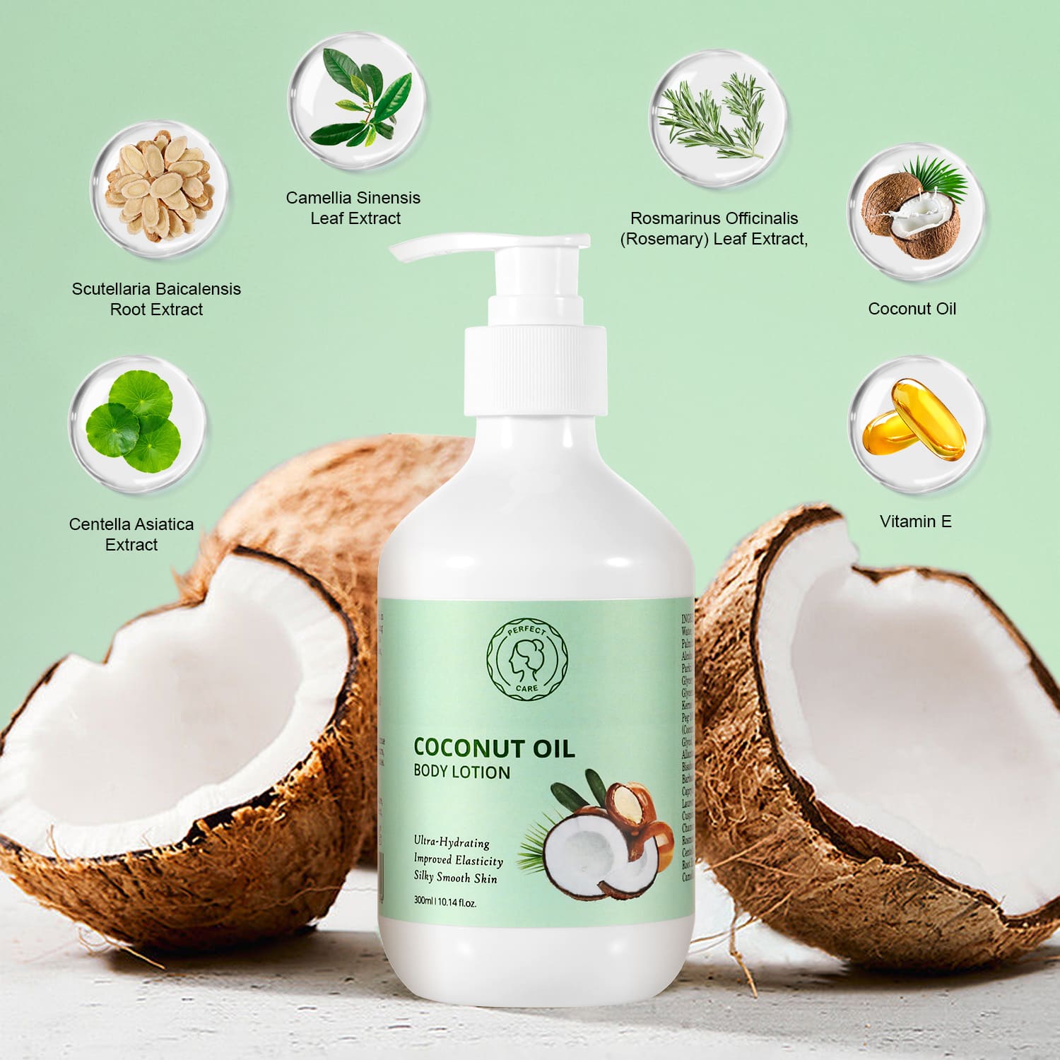 Coconut Oil Body Lotion,Deeply Moisturizing-Gzperfectlink Coconut Oil Body Lotion,Deeply Moisturizing-Gzperfectlink