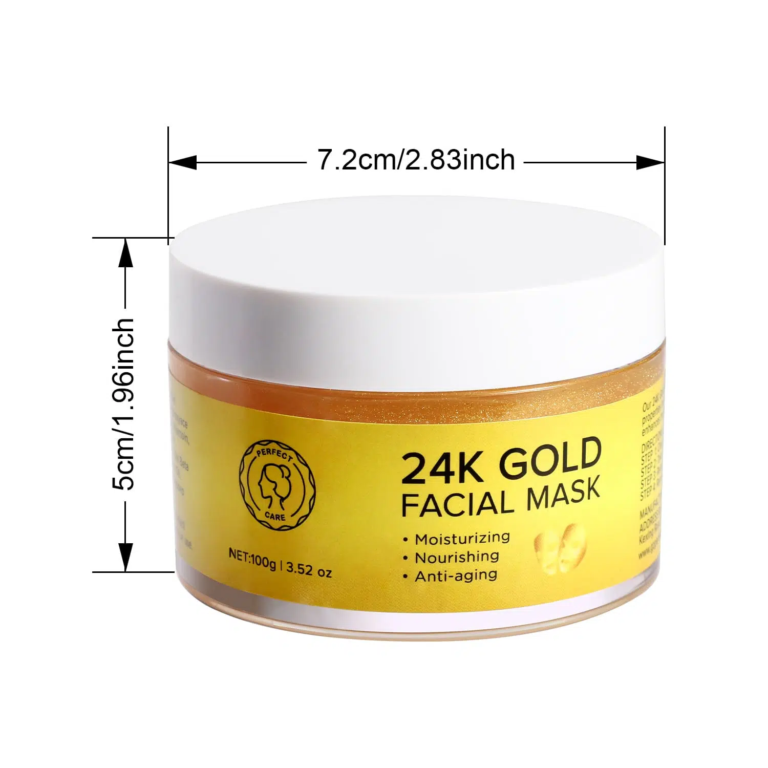 24K Facial Gold Mask Skincare | Private Labeling 24K Facial Gold Mask Skincare | Private Labeling