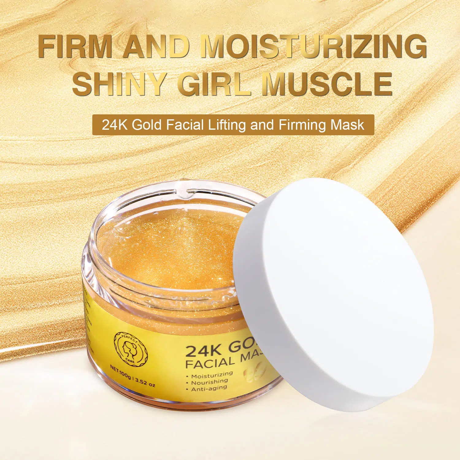 24K Facial Gold Mask Skincare | Private Labeling 24K Facial Gold Mask Skincare | Private Labeling