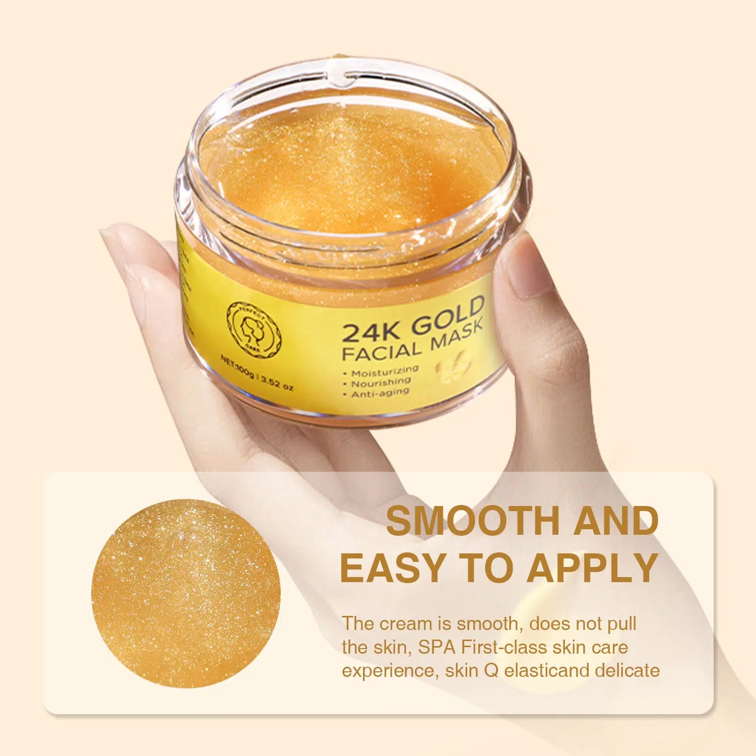 24K Facial Gold Mask Skincare | Private Labeling 24K Facial Gold Mask Skincare | Private Labeling