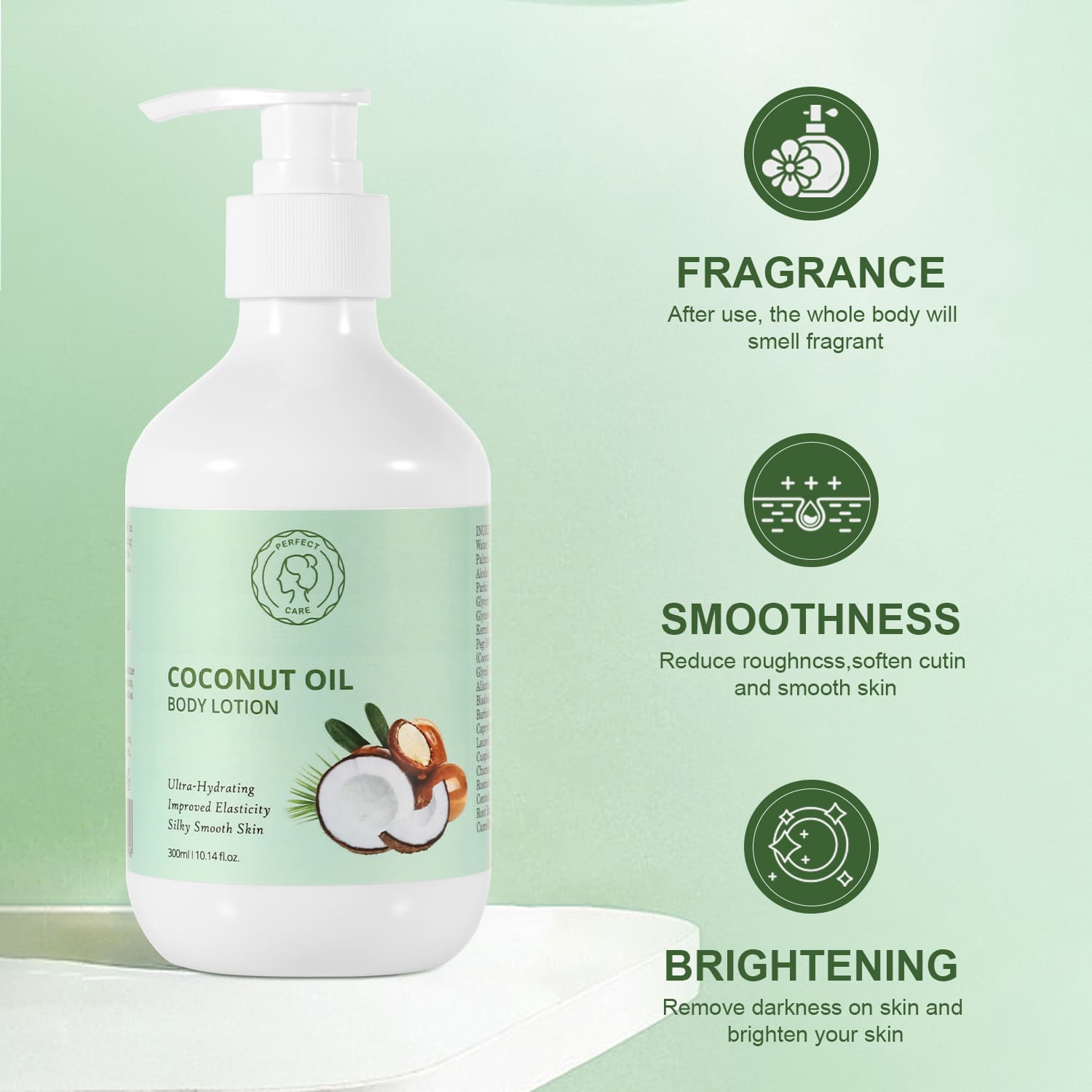 8Coconut Oil Body Lotion,Deeply Moisturizing-Gzperfectlink Coconut Oil Body Lotion,Deeply Moisturizing-Gzperfectlink