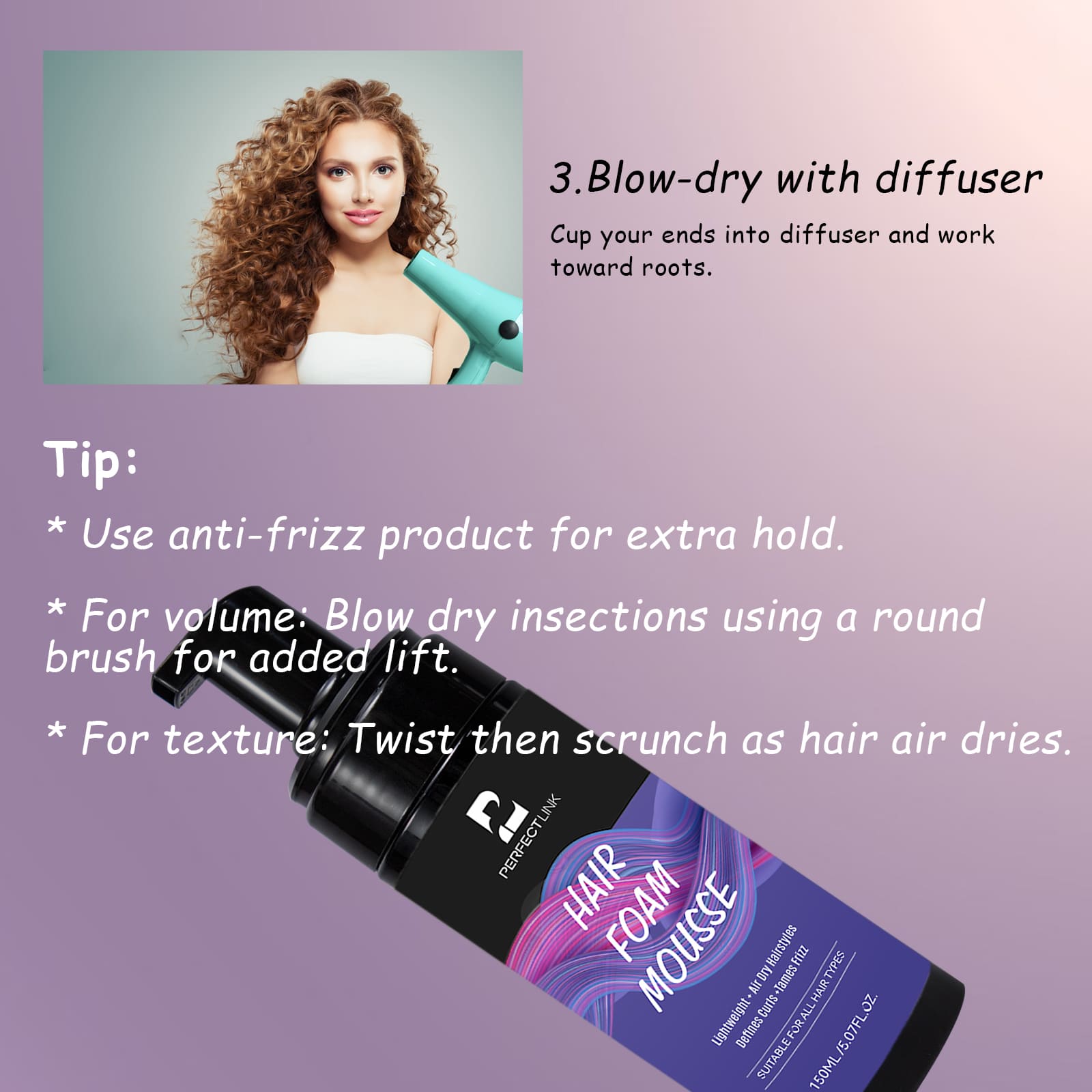 Mousse Hair Foam Private Labeling-Gzperfectlink Mousse Hair Foam Private Labeling-Gzperfectlink