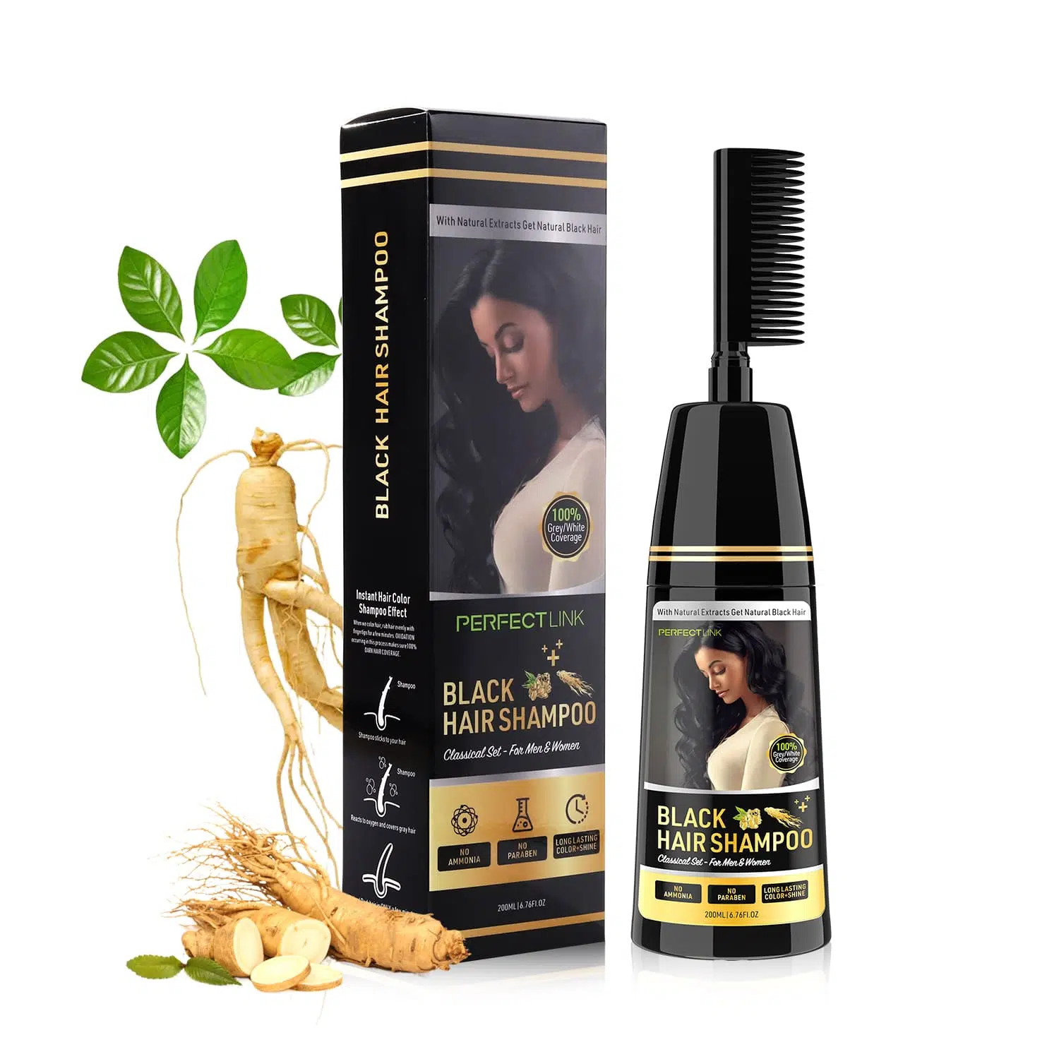 Black Hair Shampoo With Ginseng- Gzperfectlink Black Hair Shampoo With Ginseng- Gzperfectlink