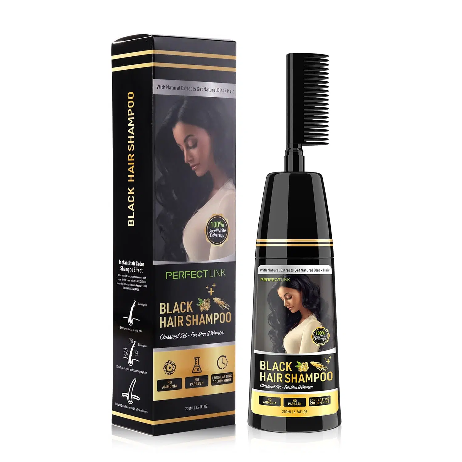 Black Hair Shampoo With Ginseng- Gzperfectlink Black Hair Shampoo With Ginseng- Gzperfectlink