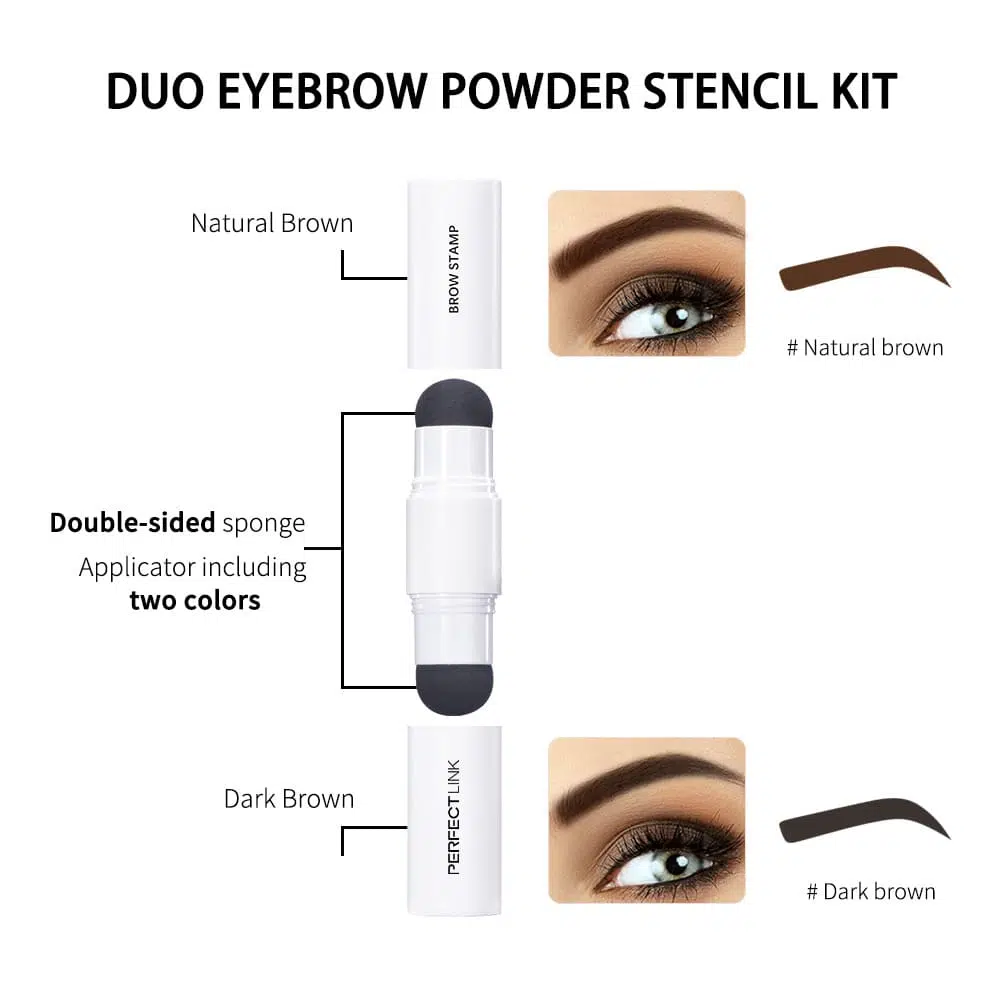 Eyebrow Powders With Double Slide Color, White Labeling Eyebrow Powders With Double Slide Color, White Labeling