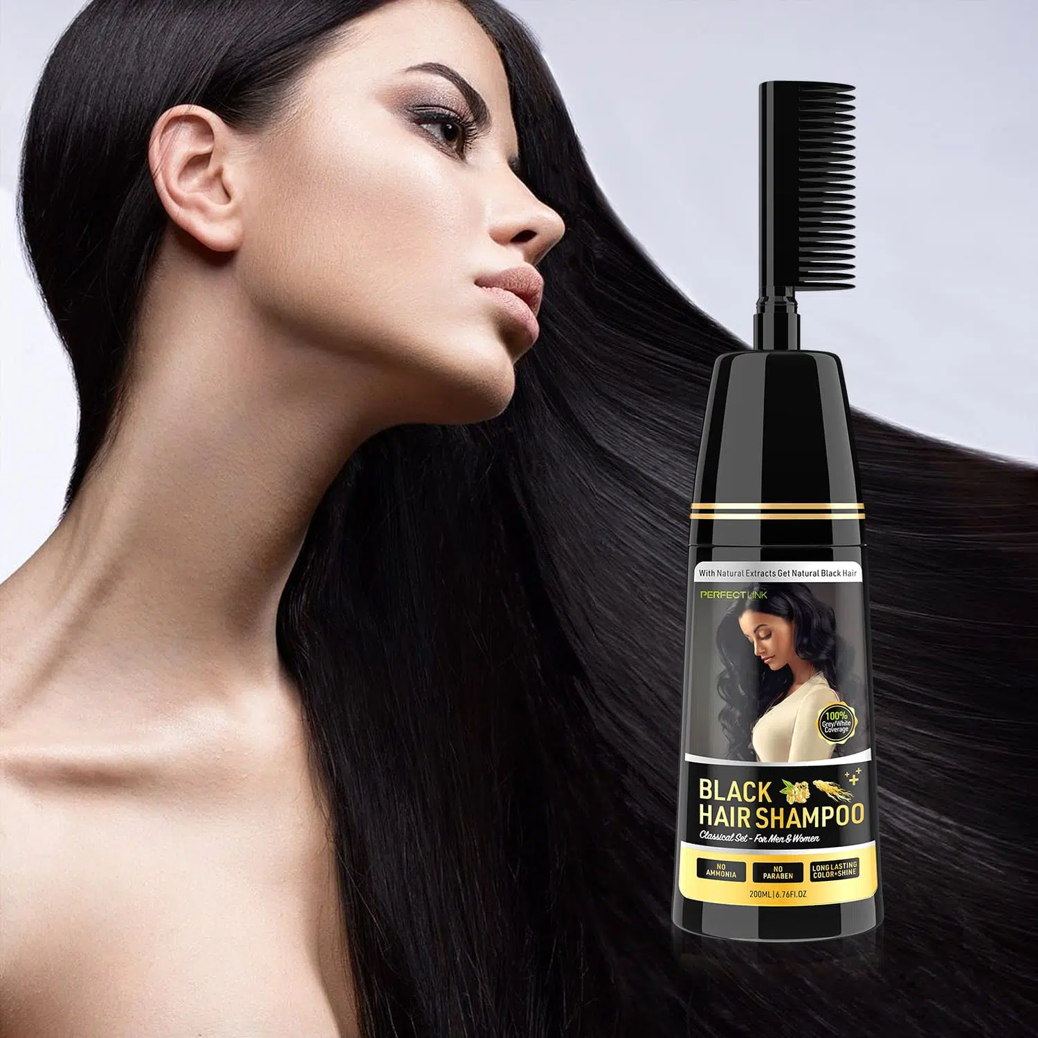 Black Hair Shampoo With Ginseng- Gzperfectlink Black Hair Shampoo With Ginseng- Gzperfectlink