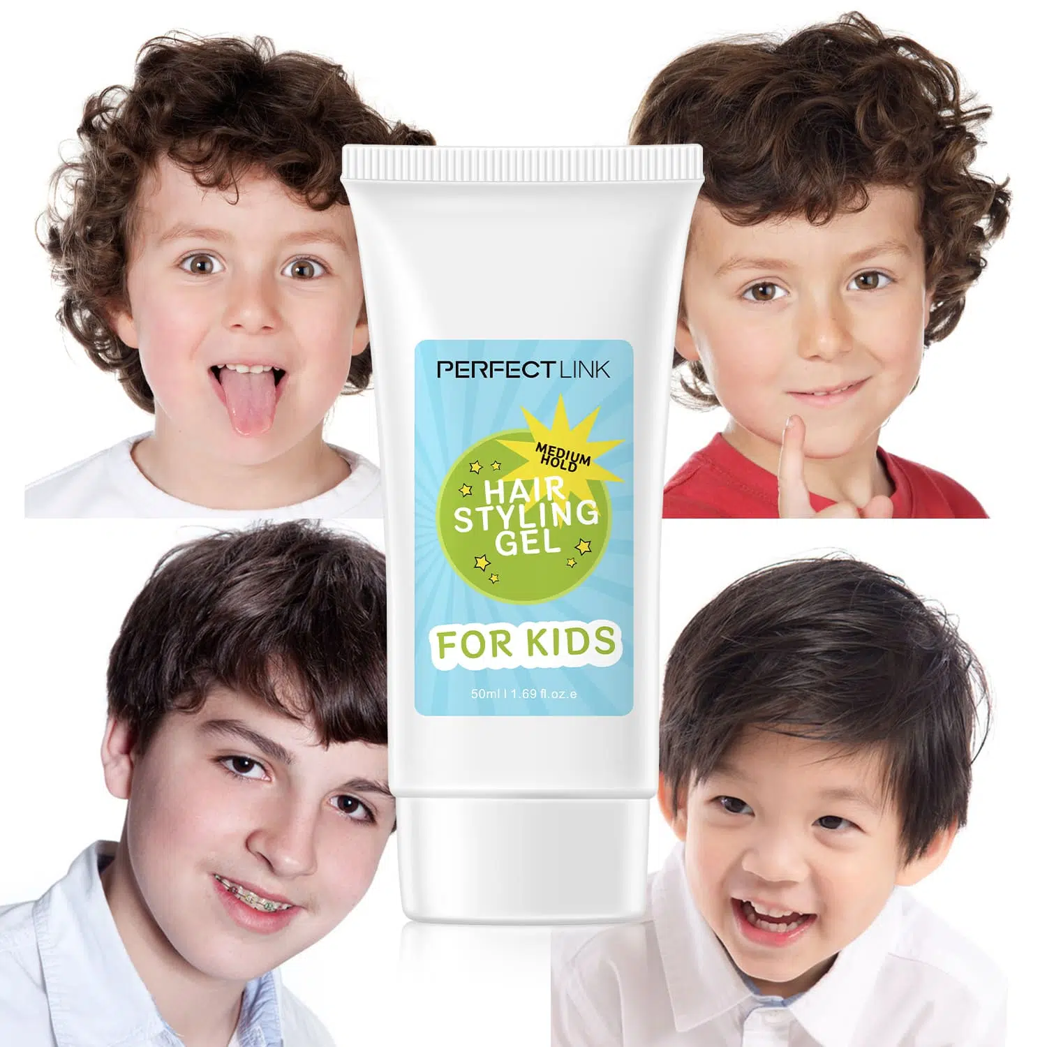 Hair Styling Gel For Kids,Medium Hold 50ML Hair Styling Gel For Kids,Medium Hold 50ML