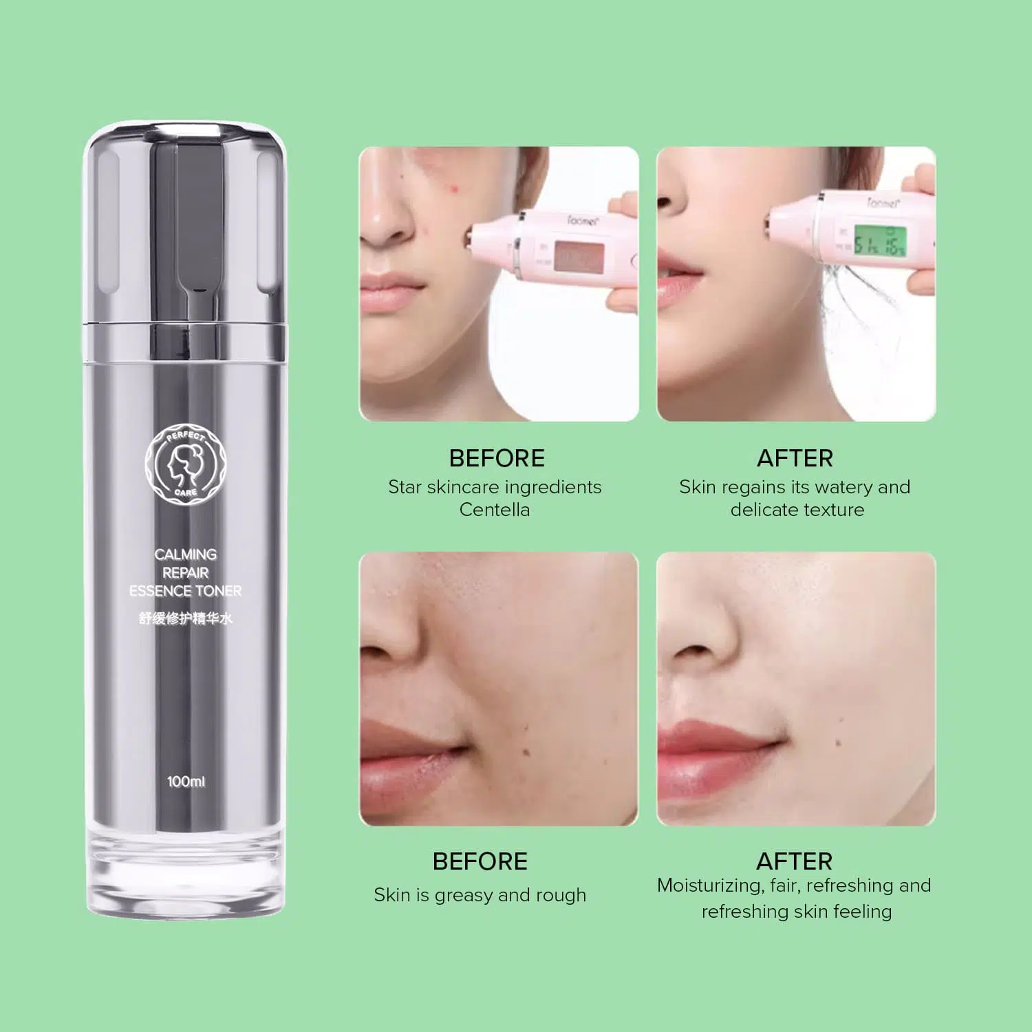Calming Repair Essence Toners,Gentle and Soothing Facial Care Calming Repair Essence Toners,Gentle and Soothing Facial Care