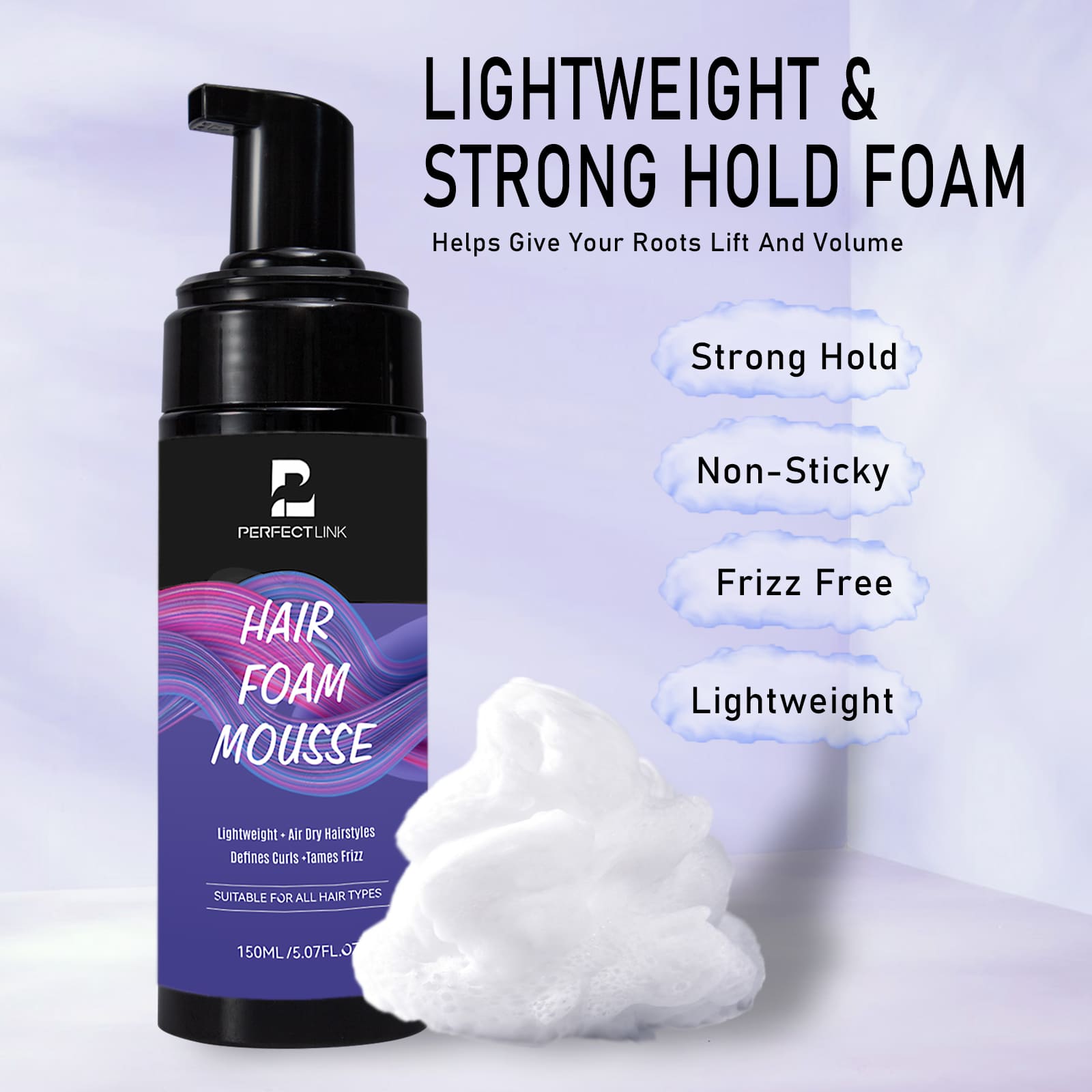 Mousse Hair Foam Private Labeling-Gzperfectlink Mousse Hair Foam Private Labeling-Gzperfectlink