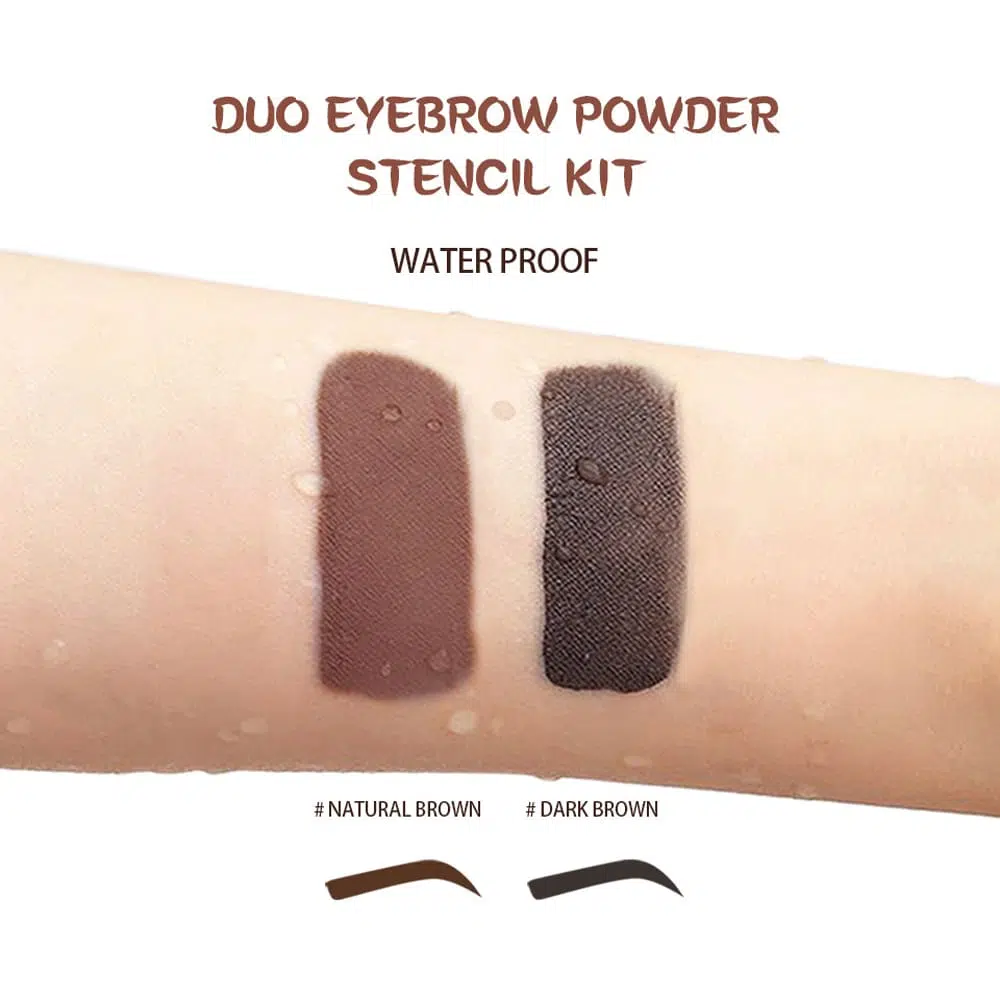 7 Eyebrow Powders With Double Slide Color, White Labeling