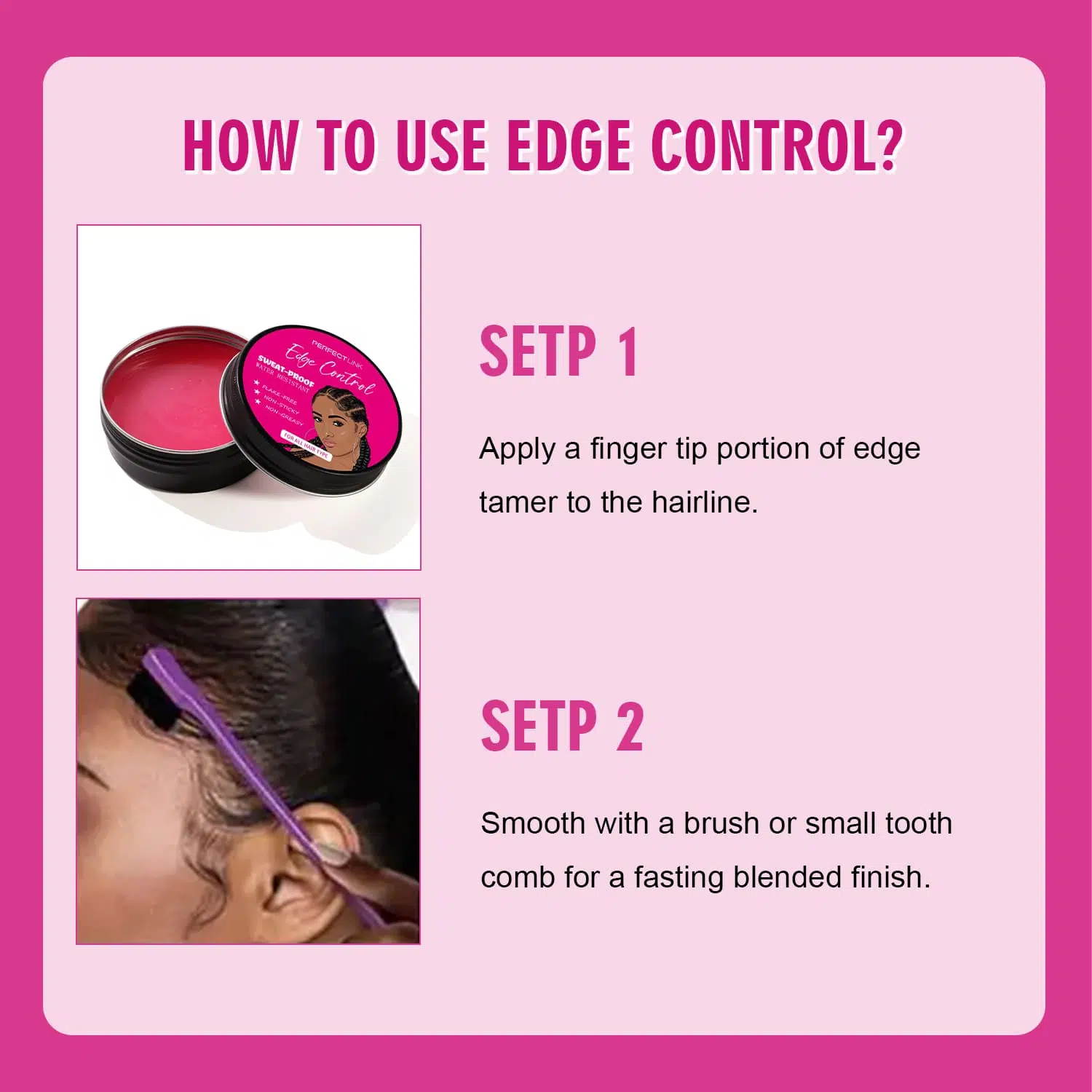 Edge Control For Black,Non-Sticky | Wholesale&Private Labeling Edge Control For Black,Non-Sticky | Wholesale&Private Labeling