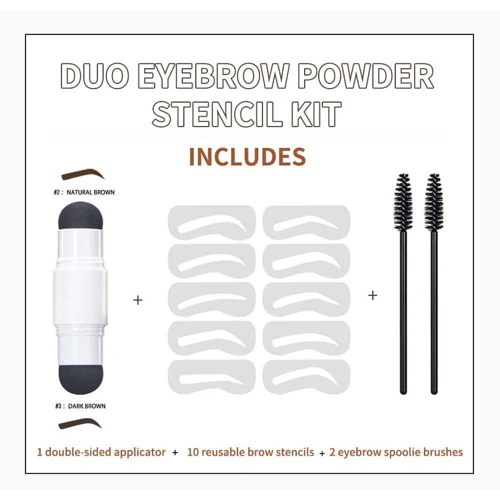 Eyebrow Powders With Double Slide Color, White Labeling Eyebrow Powders With Double Slide Color, White Labeling