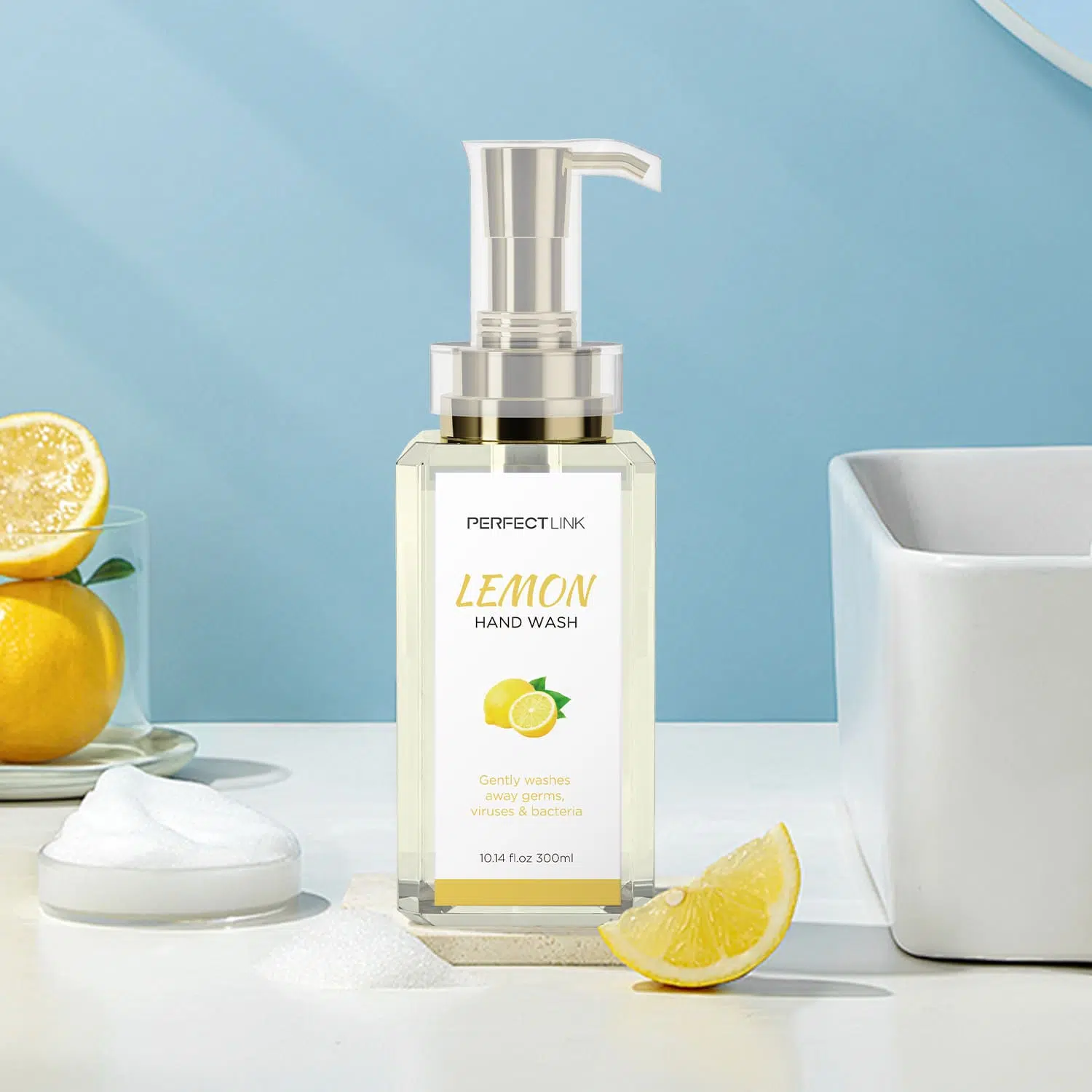 Hand Wash Lemon With Natural Lemon Extracts-Gzperfectlink Hand Wash Lemon With Natural Lemon Extracts-Gzperfectlink
