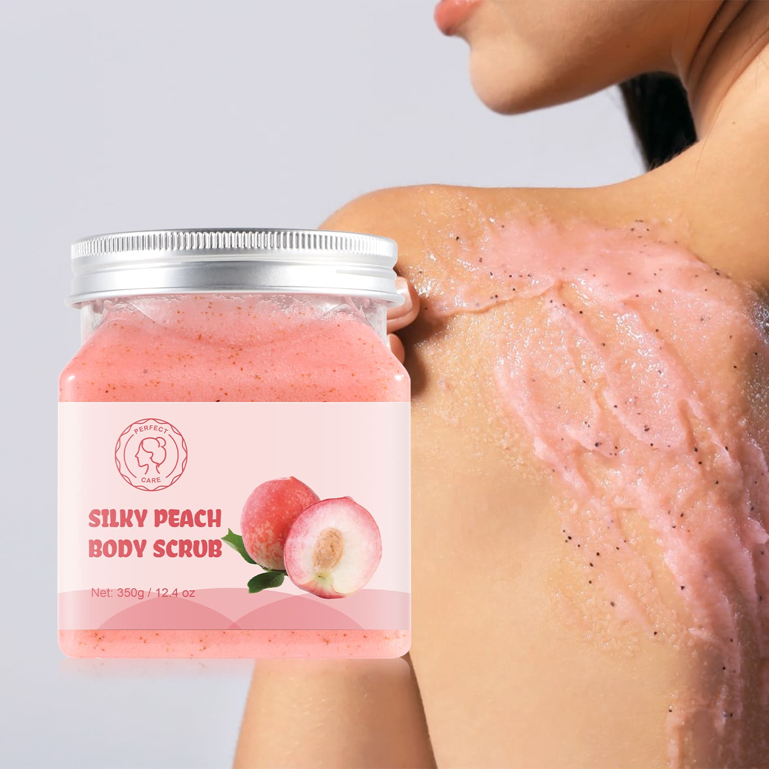 Silky Peach Body Scrub,Sugar Body Scrub- Gzperfectlink Silky Peach Body Scrub,Sugar Body Scrub- Gzperfectlink