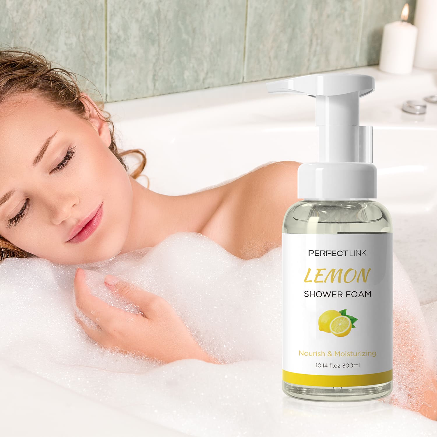 Lemon Shower Foam Nourish And moisturizing- Gzperfectlink Lemon Shower Foam Nourish And moisturizing- Gzperfectlink