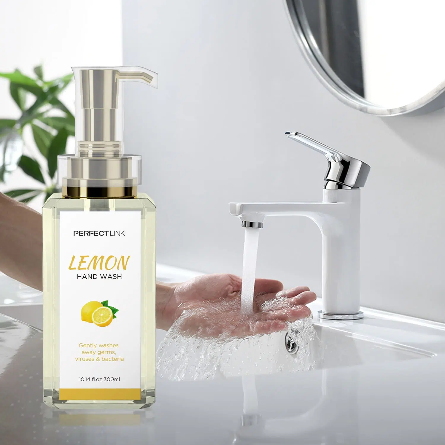 Hand Wash Lemon With Natural Lemon Extracts-Gzperfectlink Hand Wash Lemon With Natural Lemon Extracts-Gzperfectlink