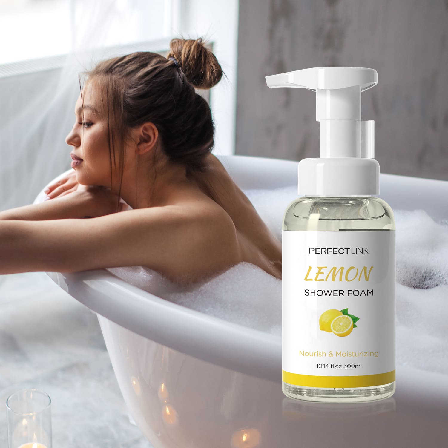 Lemon Shower Foam Nourish And moisturizing- Gzperfectlink Lemon Shower Foam Nourish And moisturizing- Gzperfectlink