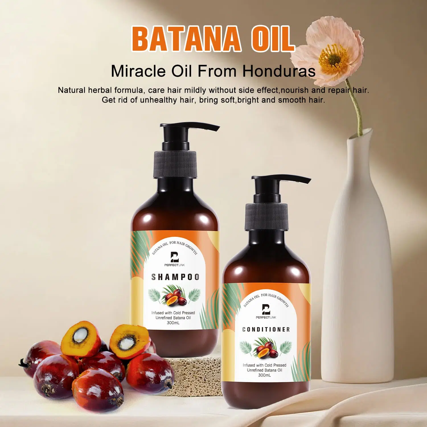 Batana Oil Shampoo And Conditioner Set For Hair- Gzperfectlink Batana Oil Shampoo And Conditioner Set For Hair- Gzperfectlink