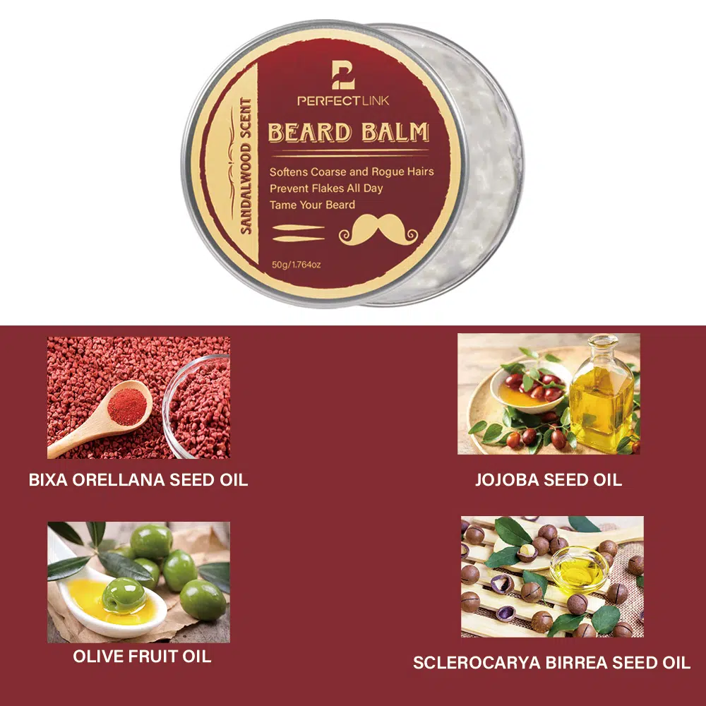 Beard Balm with Sandalwood Scent,Beard Care Manufacturer Beard Balm with Sandalwood Scent,Beard Care Manufacturer