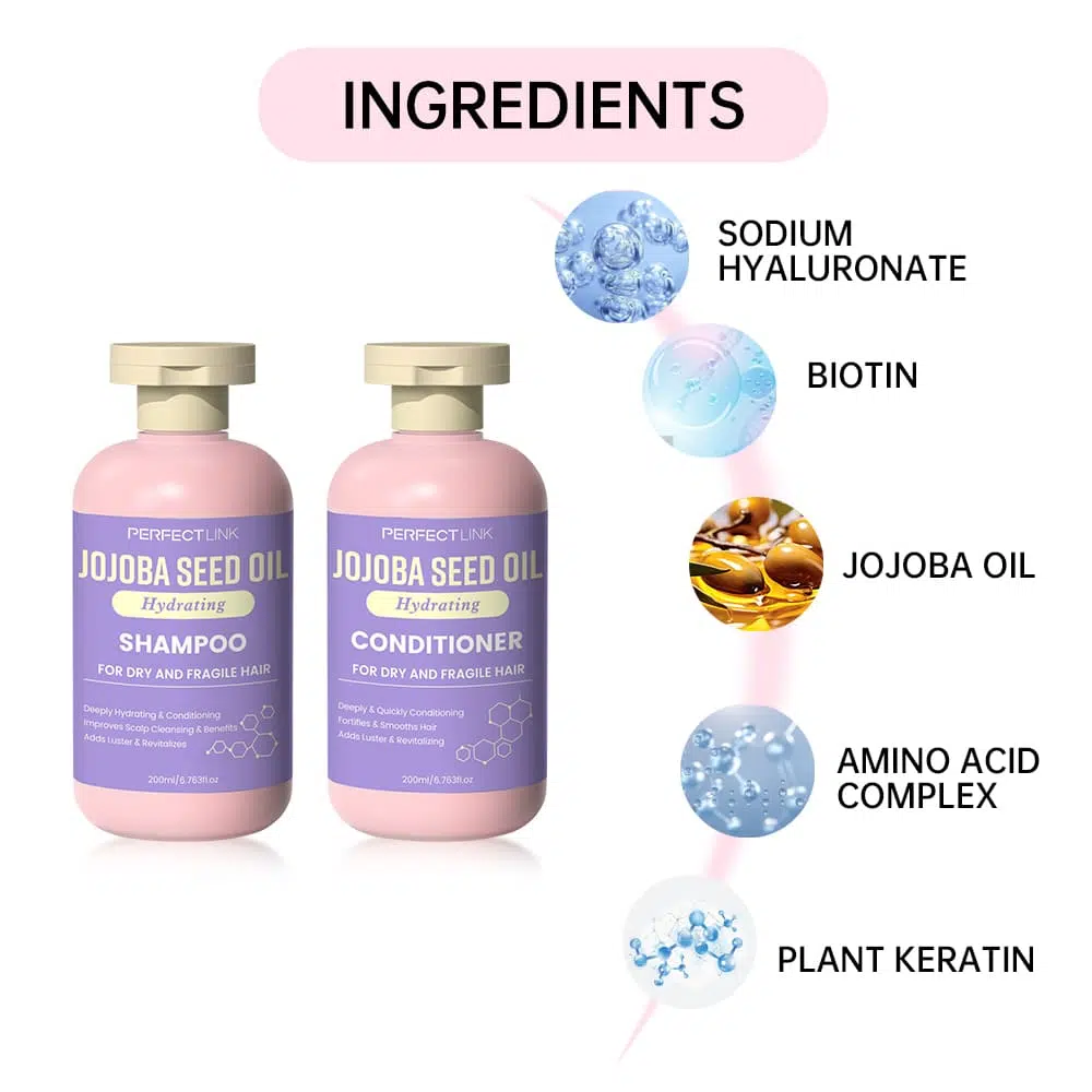 Jojoba Seed Oil Shampoo & Conditioner -Gzperfectlink Jojoba Seed Oil Shampoo & Conditioner -Gzperfectlink