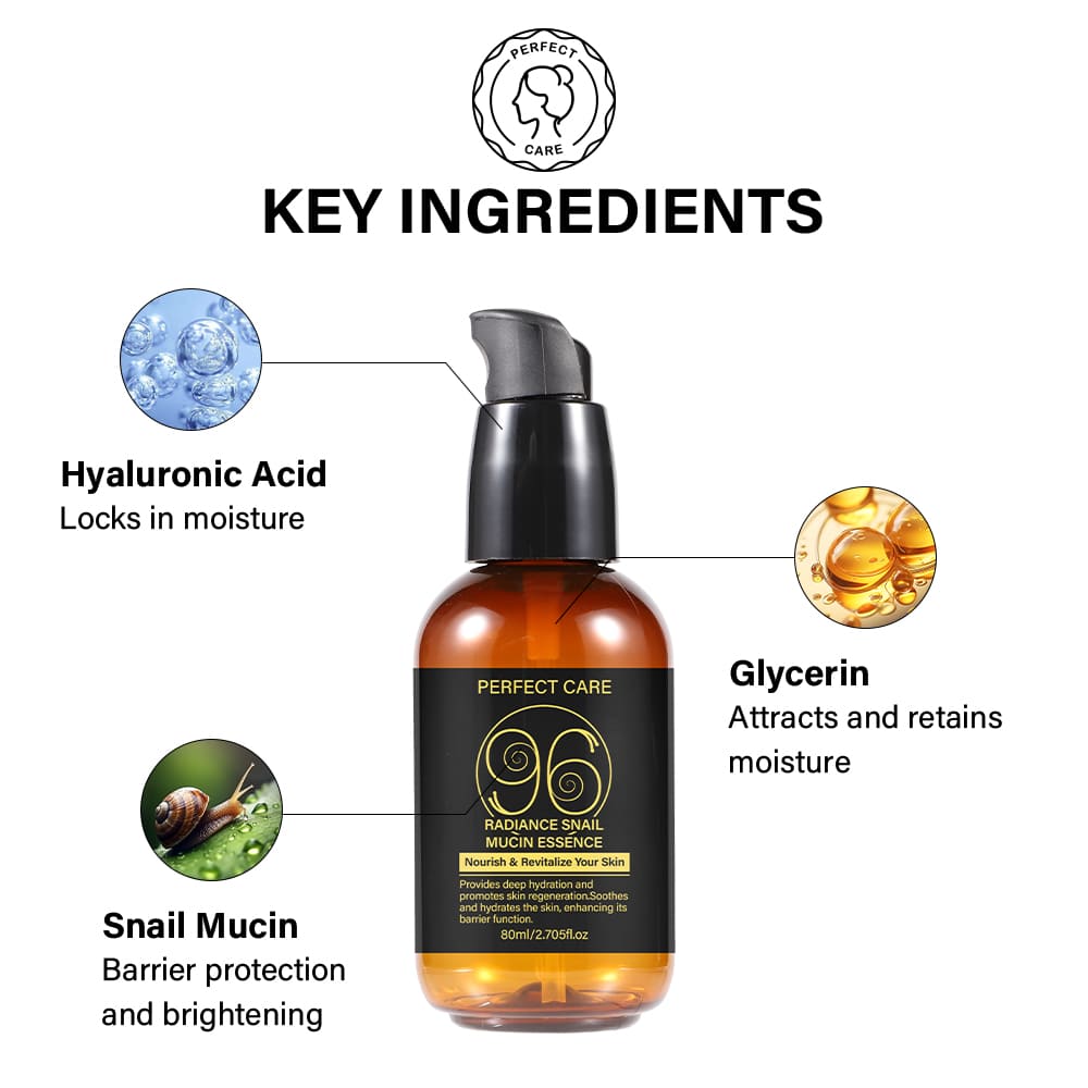 蜗牛精华_0006_7 Snail Mucin Radiance Essence,OEM Skincare Manufacturer
