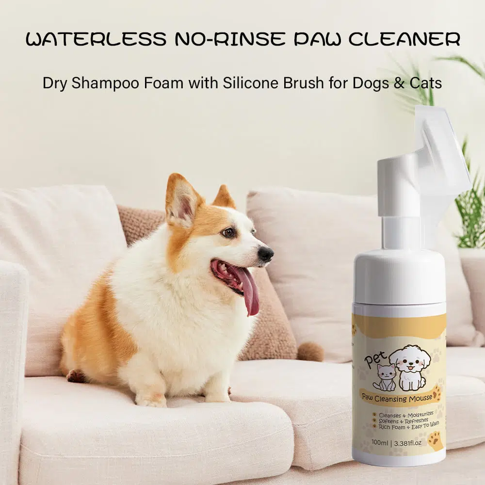 Paw Cleansing Mousse for Pets, Bodycare Supplier-Gzperfectlink Paw Cleansing Mousse for Pets, Bodycare Supplier-Gzperfectlink