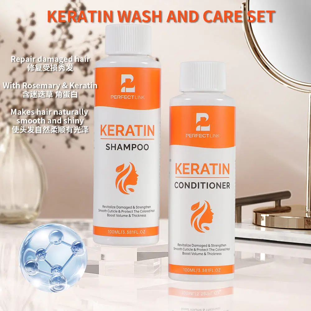 详情 (1) Brazilian Keratin Shampoo and Conditioner,Hair Care Private Label