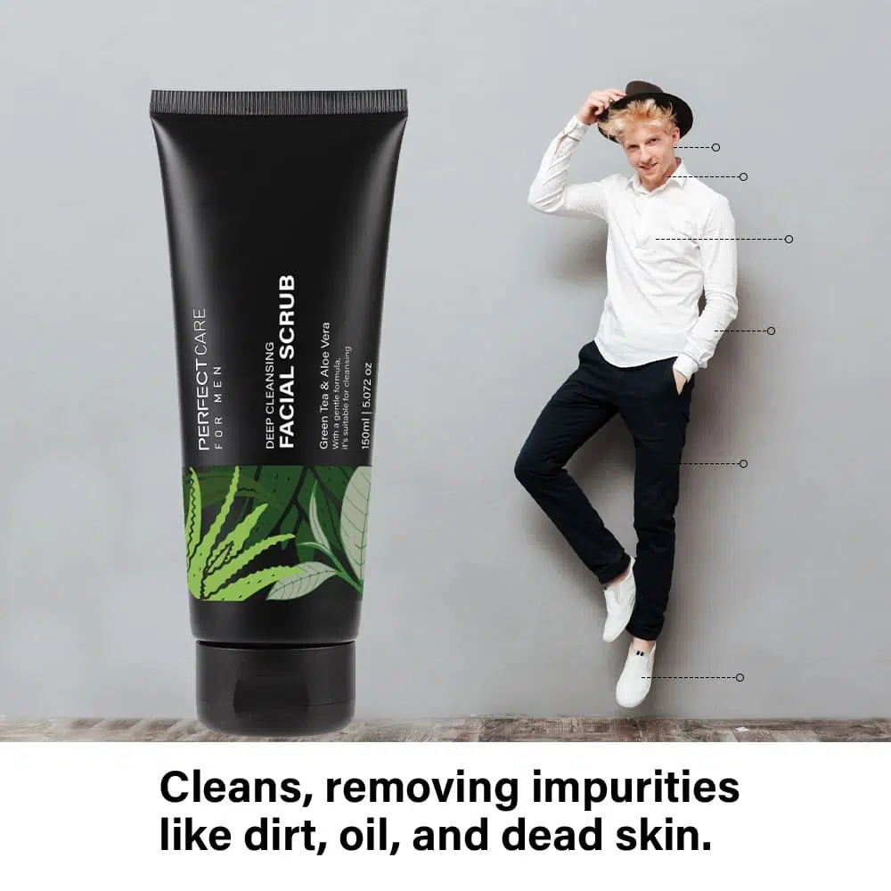 Men's Facial Scrubs,Skincare Cleanser Private Label-Gzperfectlink (7) Men's Facial Scrubs,Skincare Cleanser Private Label-Gzperfectlink (1)