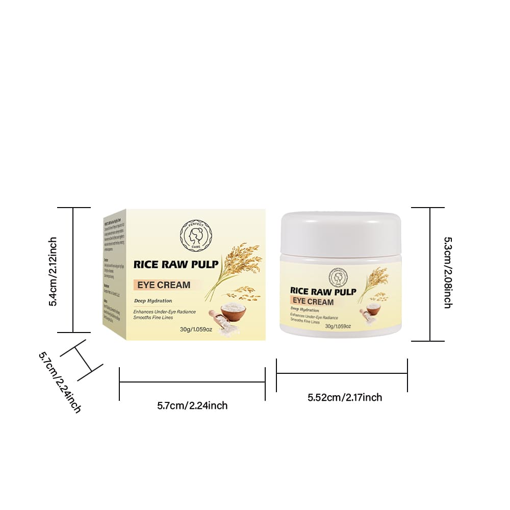 Rice Raw Pulp Eye Cream for Bulk– Effective Dark Circle &Puffines Size of eye cream