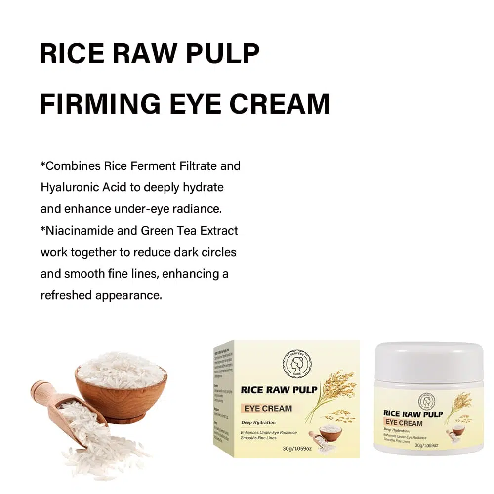 Rice Raw Pulp Eye Cream for Bulk– Effective Dark Circle &Puffines