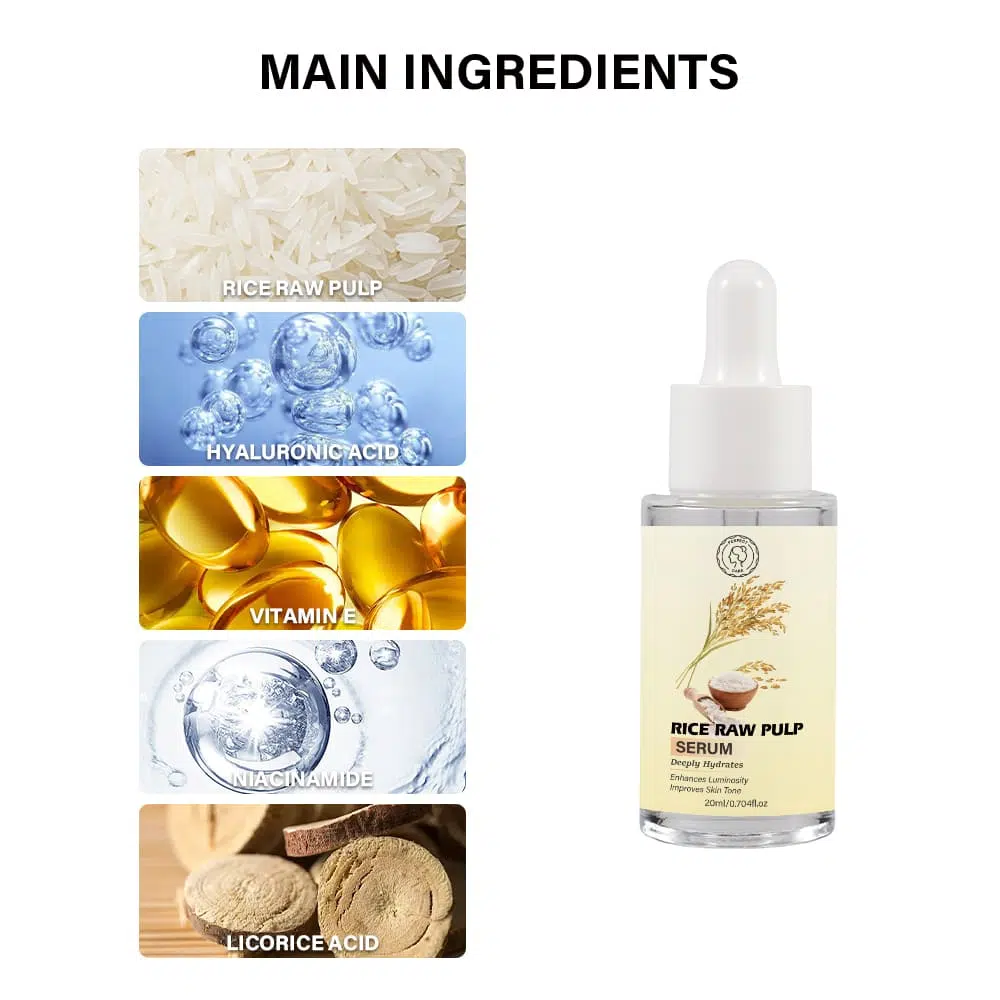 Rice Raw Pulp Serum – Gentle, Effective Skincare,Private Label