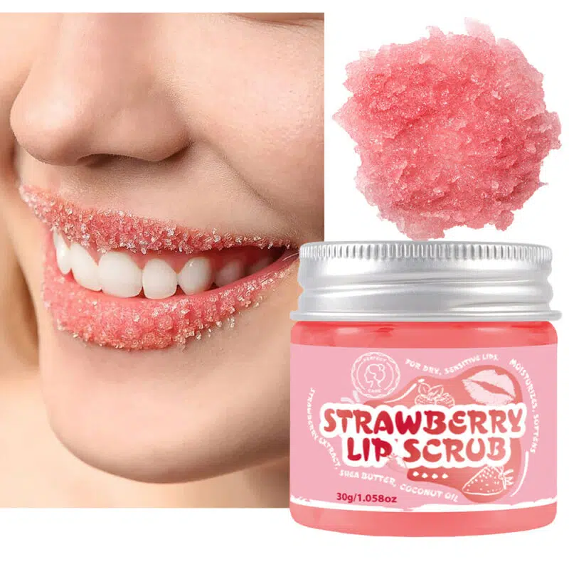 Strawberry Lip Scrub,Cosmetics Private Label-Gzperfectlink